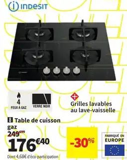 Conforama Indesit Table de cuisson gaz aanbieding