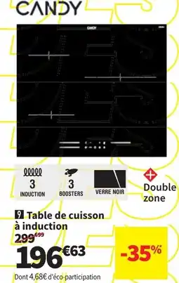Conforama CANDY Table de cuisson à induction aanbieding