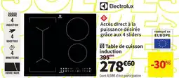 Conforama Electrolux Table de cuisson induction aanbieding