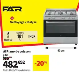 Conforama FAR Piano de cuisson gaz aanbieding