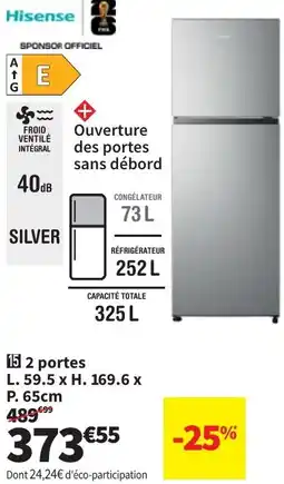 Conforama 2 Portes Hisense RT422N4ADE aanbieding