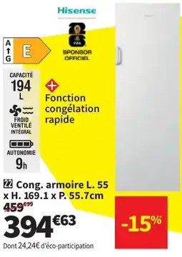 Conforama Hisense Cong Armoire Réfrigérateur aanbieding