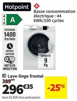 Conforama Hotpoint Lave-linge Frontal aanbieding