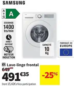 Conforama Lave linge Frontal Samsung aanbieding