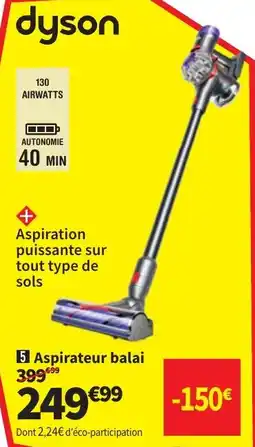 Conforama Dyson Aspirateur balai aanbieding