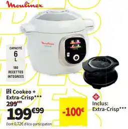 Conforama Moulinex Cookeo + Extra-Crisp aanbieding