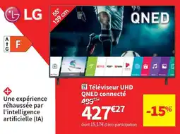 Conforama Téléviseur uhd qned connecté LG 55QNED82A6B aanbieding