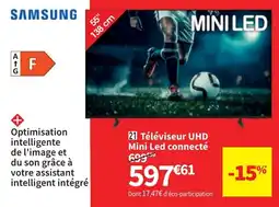 Conforama Téléviseur UHD Mini LED Connecté SamsungTU55M74H aanbieding