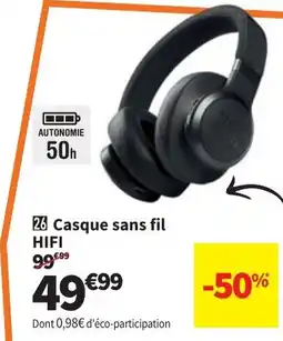 Conforama JBL Casque Sans Fil HIFI aanbieding