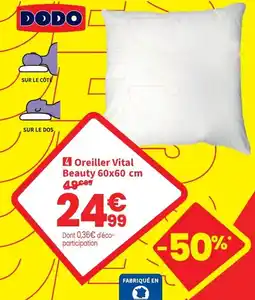 Conforama Oreiller Vital Beauty aanbieding
