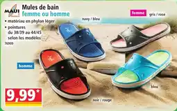 Norma MAUI Mules De Bain Femme ou Homme aanbieding