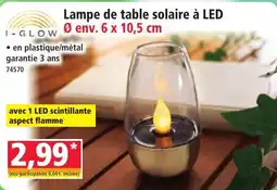 Norma I-Glow Lampe De Table Solaire à LED aanbieding
