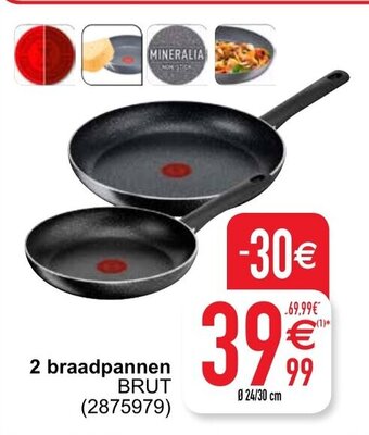 2 braadpannen
