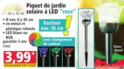 Norma I Glow Piquet de Jardin Solaire à LED aanbieding