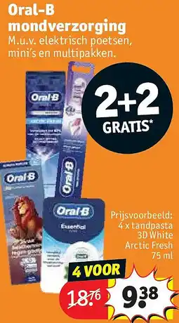 Kruidvat Oral-B mondverzorging aanbieding