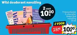 Kruidvat Wild deodorant navulling aanbieding