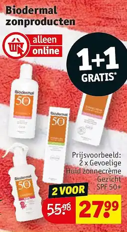 Kruidvat Biodermal zonproducten aanbieding