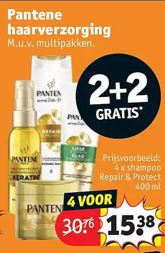 Kruidvat Pantene haarverzorging aanbieding