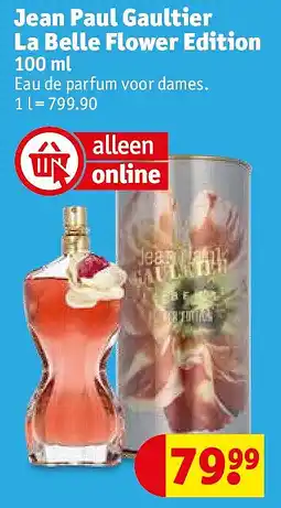 Kruidvat Jean Paul Gaultier La Belle Flower Edition aanbieding