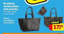 Kruidvat Kruidvat weekendtas met pouche aanbieding