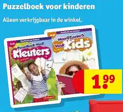 Kruidvat Puzzelboek voor kinderen aanbieding