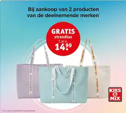 Kruidvat strandtas aanbieding