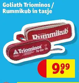 Kruidvat Goliath Triominos / Rummikub in tasje aanbieding