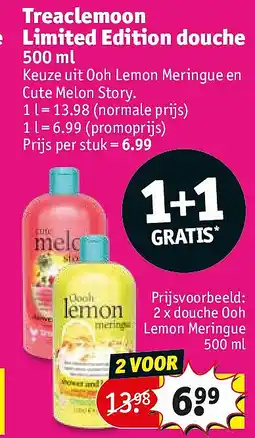 Kruidvat Treaclemoon Limited Edition douche aanbieding