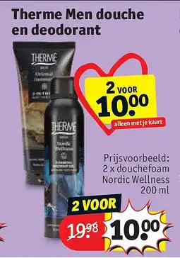 Kruidvat Therme Men douche en deodorant aanbieding