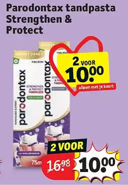 Kruidvat Parodontax tandpasta Strengthen & Protect aanbieding