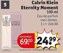Kruidvat Calvin Klein Eternity Moment aanbieding
