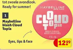 Kruidvat Maybelline blush Cloud Topia aanbieding
