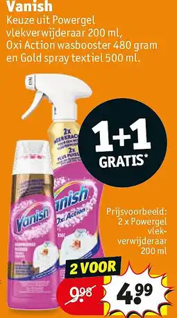Kruidvat Vanish aanbieding