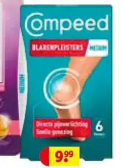 Kruidvat Compeed Medium Blarenpleisters aanbieding