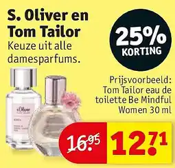 Kruidvat S. Oliver en Tom Tailor aanbieding