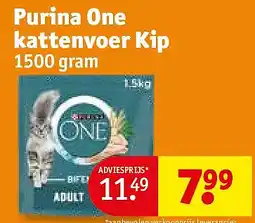 Kruidvat Purina One kattenvoer Kip aanbieding