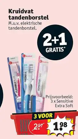 Kruidvat Kruidvat tandenborstel aanbieding
