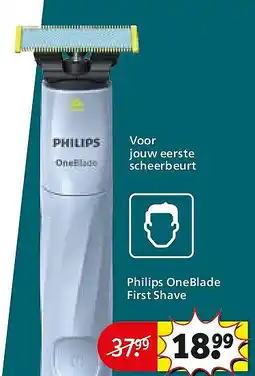Kruidvat Philips OneBlade First Shave aanbieding