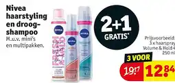 Kruidvat Nivea haarstyling en droogshampoo aanbieding