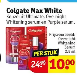 Kruidvat Colgate Max White aanbieding
