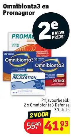 Kruidvat Omnibionta3 en Promagnor aanbieding