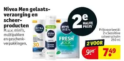 Kruidvat Nivea Men gelaatsverzorging en scheerproducten aanbieding