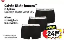 Kruidvat Calvin Klein boxers aanbieding