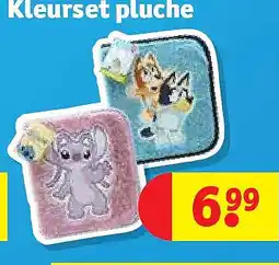 Kruidvat Kleurset pluche aanbieding