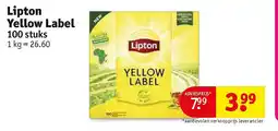 Kruidvat Lipton Yellow Label aanbieding
