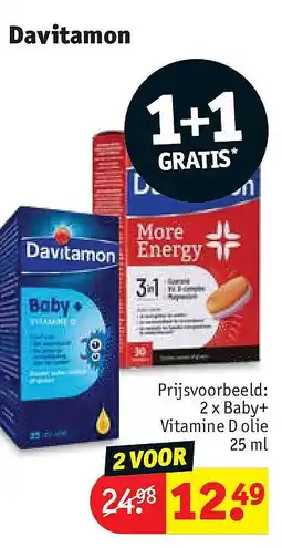Kruidvat 2 x Baby+ Vitamine D olie aanbieding