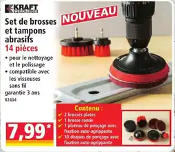 Norma Kraft Werkzeuge Set de Brosses et Tampons Abrasifs aanbieding