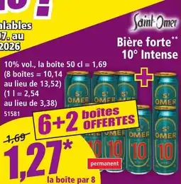 Norma Saint-Omer Bière forte 10° Intense aanbieding