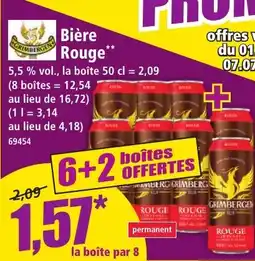 Norma Grimbergen Bière Rouge aanbieding