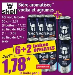 Norma Skøll Bière Aromatisée Vodka et Agrumes 6% vol aanbieding